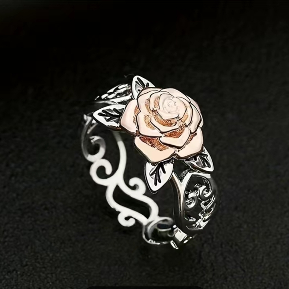 Rose Blossom Hollow Design Ring